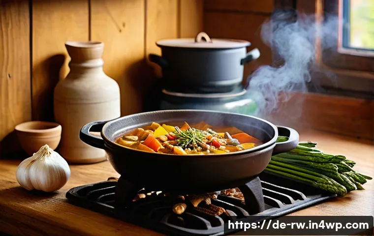 전통 조미료로 만드는 건강식 - A rustic German kitchen scene featuring traditional spices displayed in small glass jars and wooden ...